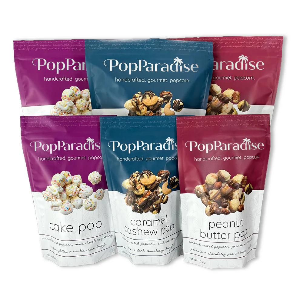 Delivered gourmet popcorn